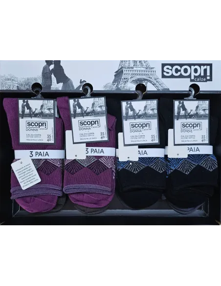 Calcetin Sra Fantasia Algodon Calido